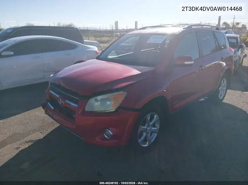 2010 TOYOTA RAV 4 VIN 2T3DK4DV0AW014468 — фото 2