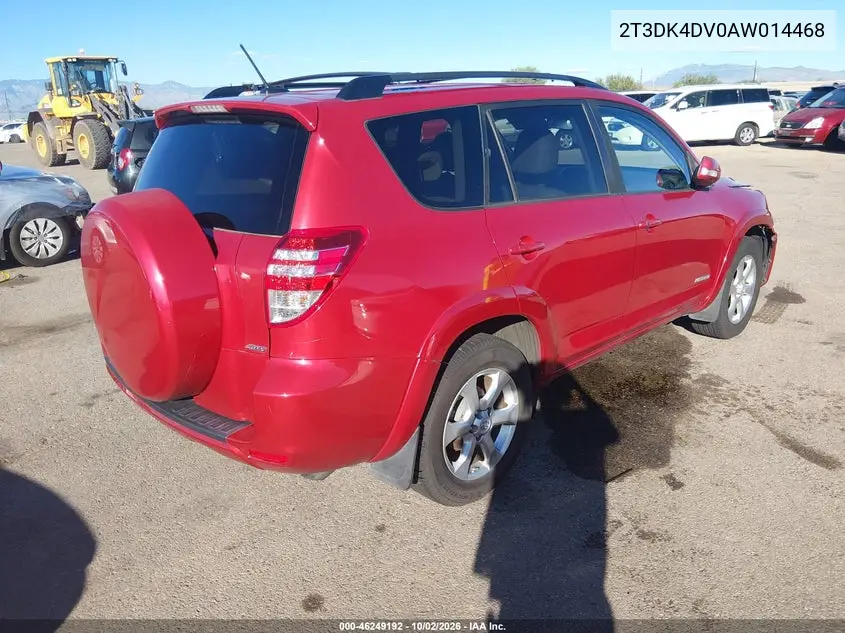 2010 TOYOTA RAV 4 VIN 2T3DK4DV0AW014468 — фото 4