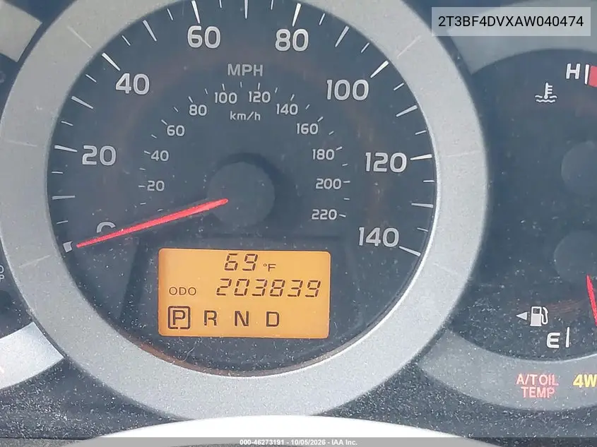 2010 TOYOTA RAV 4 VIN 2T3BF4DVXAW040474 — фото 15