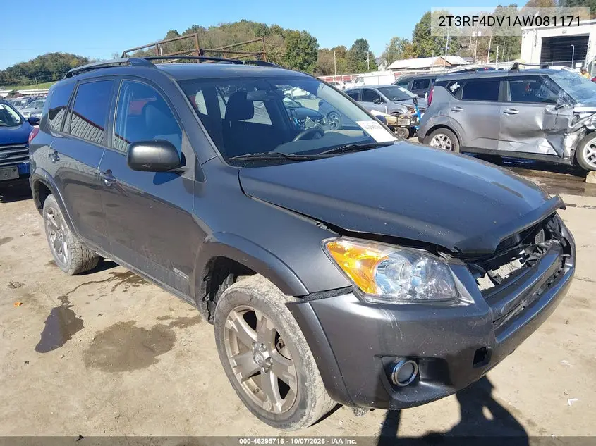 TOYOTA RAV 4 2010, VIN 2T3RF4DV1AW081171