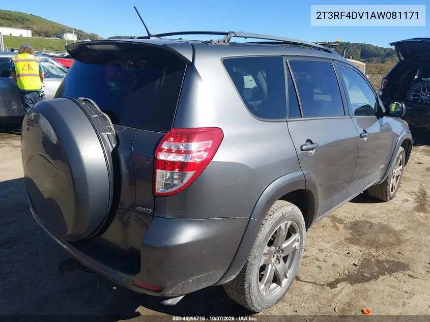 2010 TOYOTA RAV 4 VIN 2T3RF4DV1AW081171 — фото 4