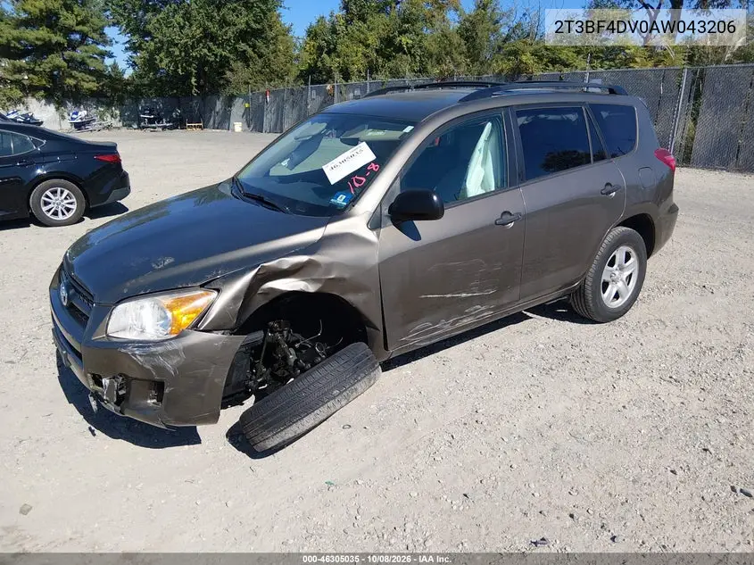 2010 TOYOTA RAV 4 VIN 2T3BF4DV0AW043206 — фото 2