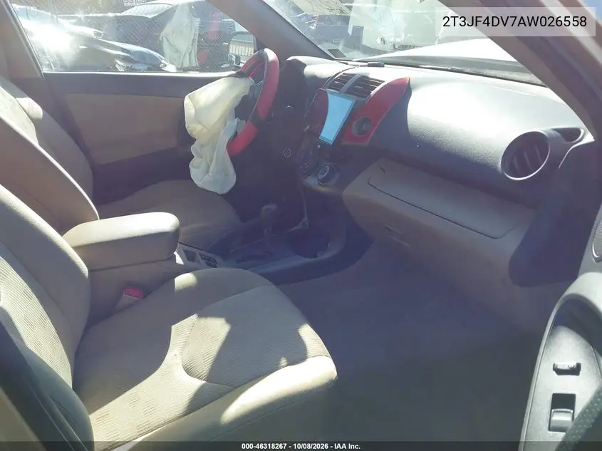 2010 TOYOTA RAV 4 VIN 2T3JF4DV7AW026558 — фото 5