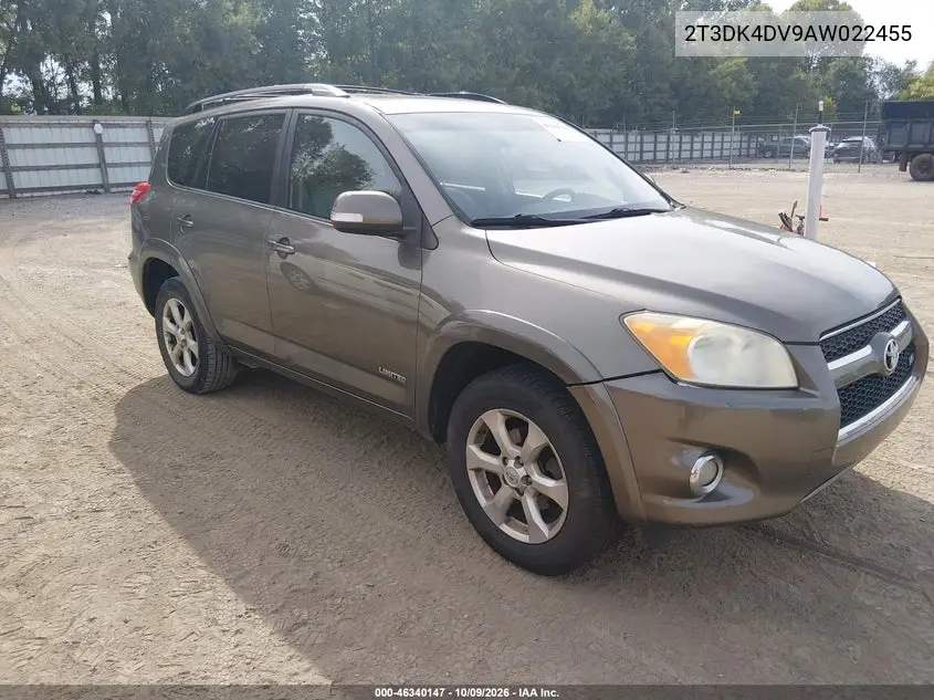 TOYOTA RAV 4 2010, VIN 2T3DK4DV9AW022455