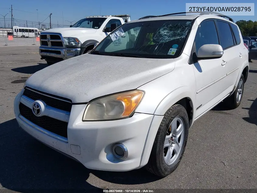 2010 TOYOTA RAV 4 VIN 2T3YF4DV0AW028795 — фото 2