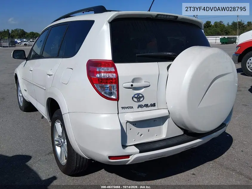 2010 TOYOTA RAV 4 VIN 2T3YF4DV0AW028795 — фото 3