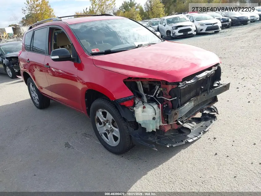 TOYOTA RAV 4 2010, VIN 2T3BF4DV8AW072209