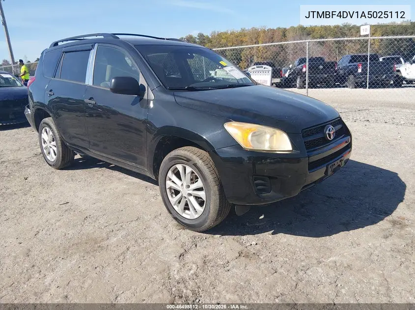 TOYOTA RAV 4 2010, VIN JTMBF4DV1A5025112