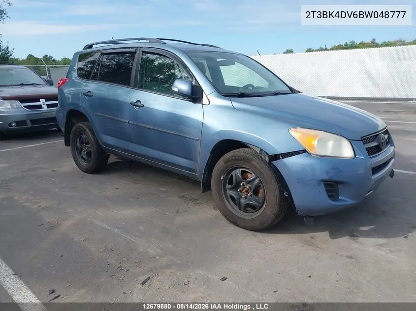 TOYOTA RAV 4 2011, VIN 2T3BK4DV6BW048777