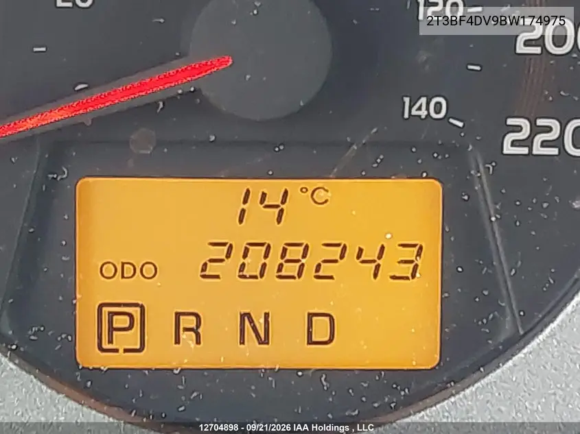2011 TOYOTA RAV 4 VIN 2T3BF4DV9BW174975 — фото 15