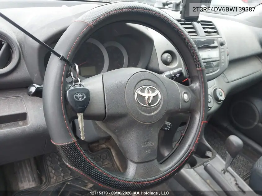 2011 TOYOTA RAV 4 VIN 2T3RF4DV6BW139387 — фото 11