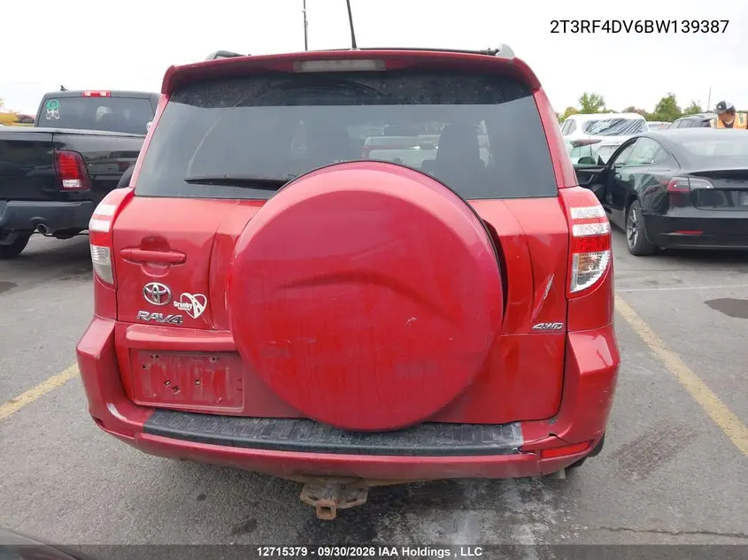 2011 TOYOTA RAV 4 VIN 2T3RF4DV6BW139387 — фото 16