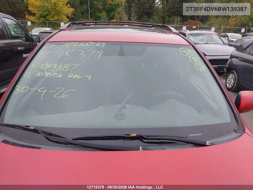 2011 TOYOTA RAV 4 VIN 2T3RF4DV6BW139387 — фото 17
