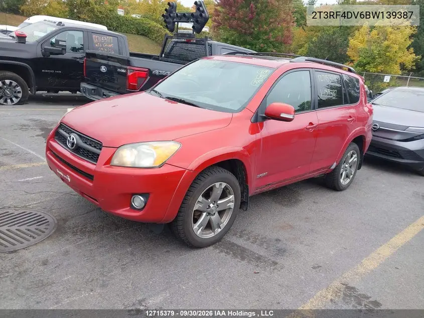 2011 TOYOTA RAV 4 VIN 2T3RF4DV6BW139387 — фото 2