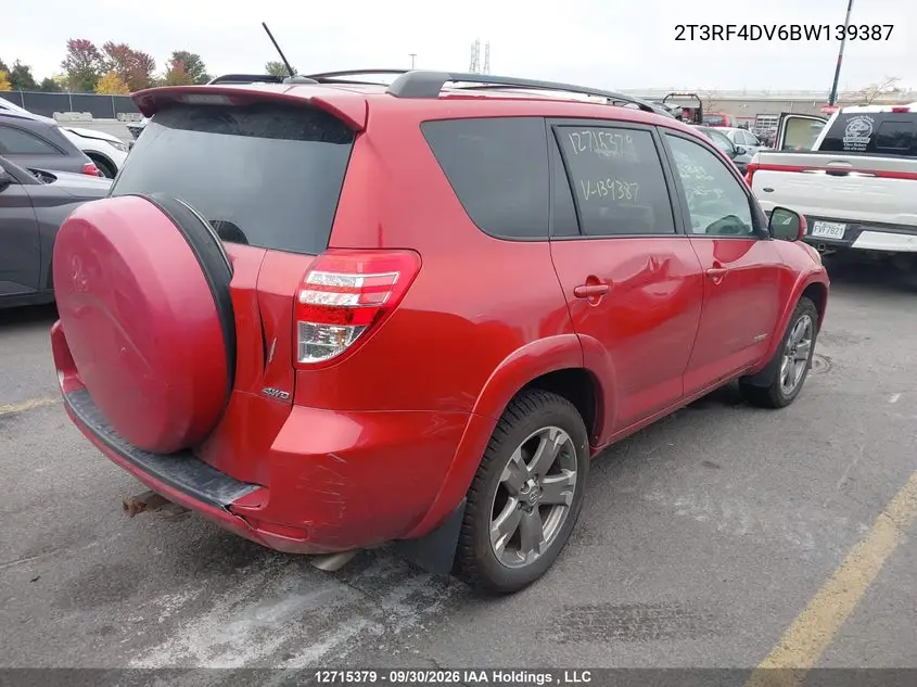 2011 TOYOTA RAV 4 VIN 2T3RF4DV6BW139387 — фото 4