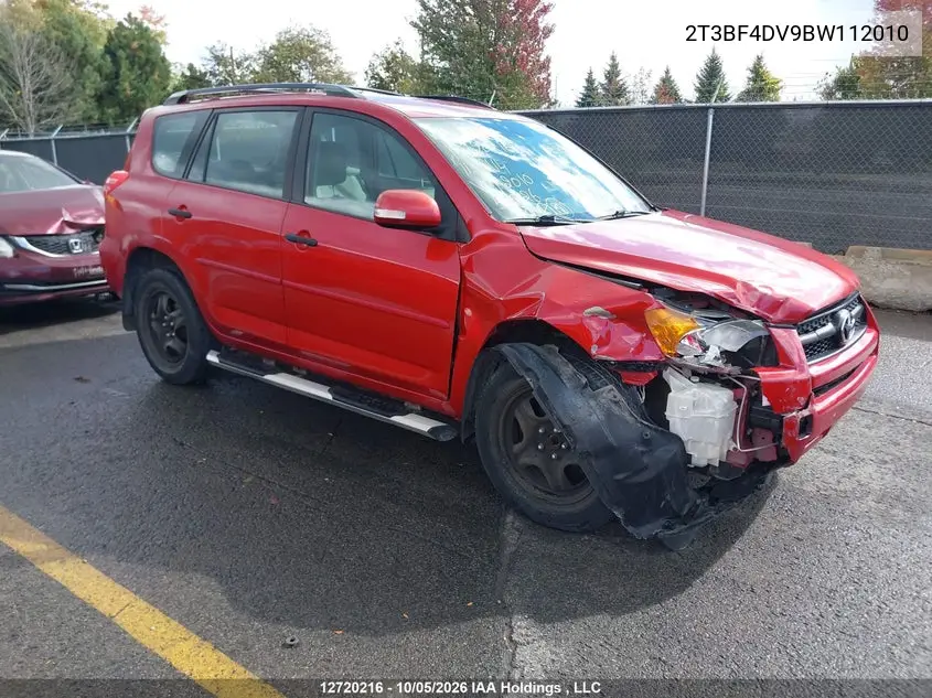 TOYOTA RAV 4 2011, VIN 2T3BF4DV9BW112010