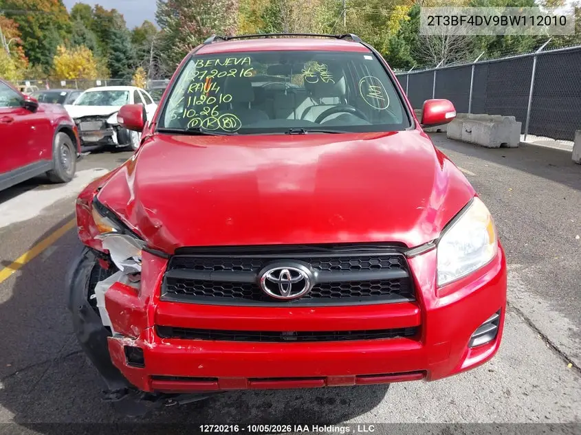 2011 TOYOTA RAV 4 VIN 2T3BF4DV9BW112010 — фото 12