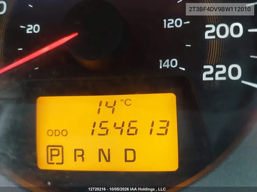 2011 TOYOTA RAV 4 VIN 2T3BF4DV9BW112010 — фото 15