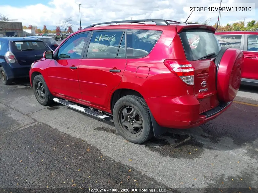 2011 TOYOTA RAV 4 VIN 2T3BF4DV9BW112010 — фото 3