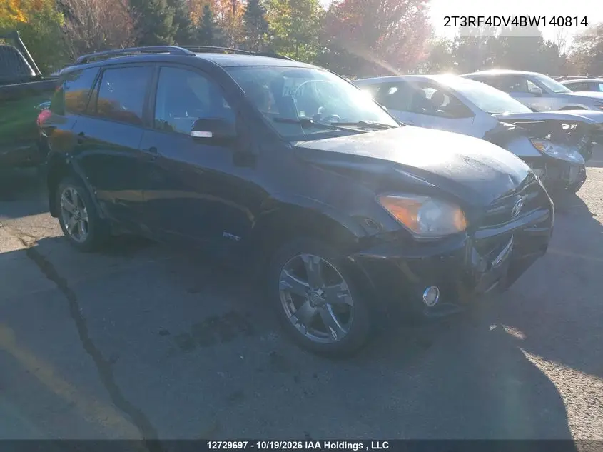 TOYOTA RAV 4 2011, VIN 2T3RF4DV4BW140814
