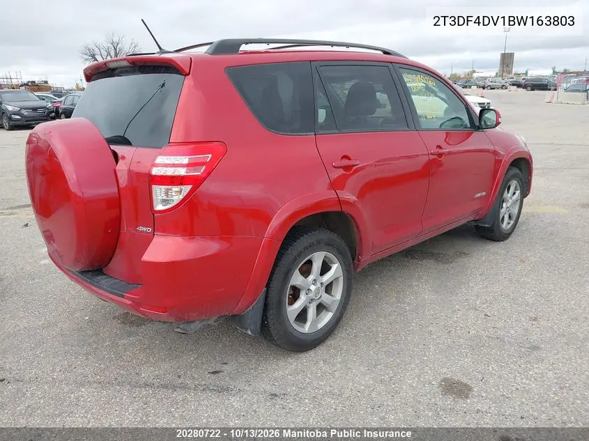 2011 TOYOTA RAV 4 VIN 2T3DF4DV1BW163803 — фото 4
