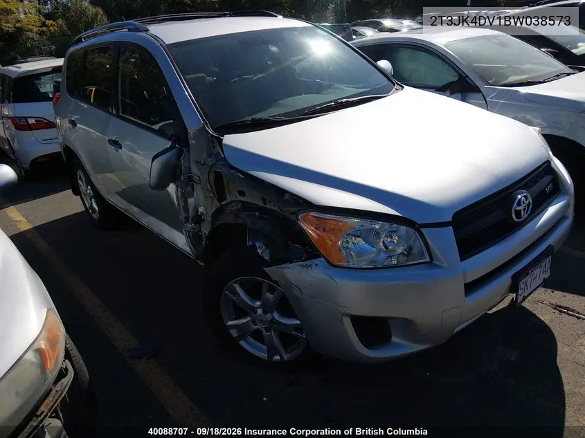 TOYOTA RAV 4 2011, VIN 2T3JK4DV1BW038573
