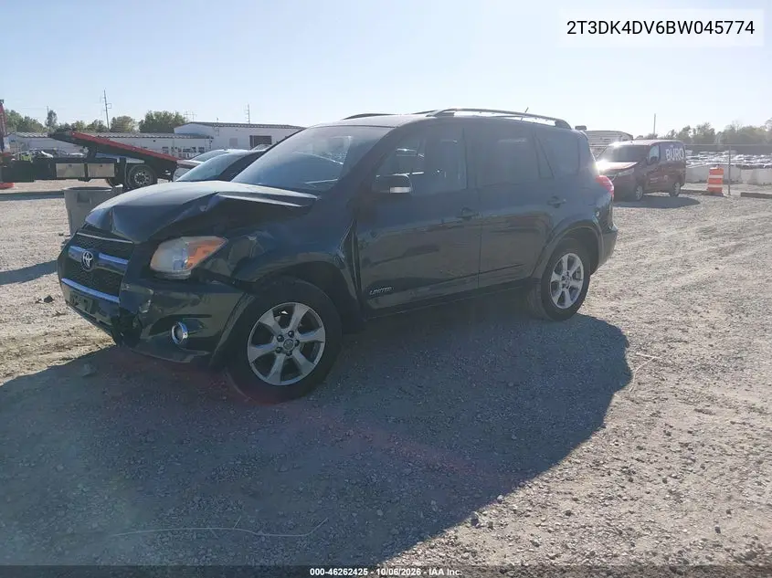 2011 TOYOTA RAV 4 VIN 2T3DK4DV6BW045774 — фото 2