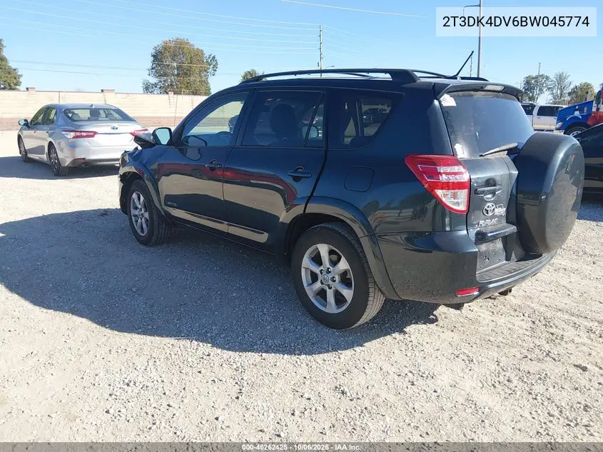 2011 TOYOTA RAV 4 VIN 2T3DK4DV6BW045774 — фото 3