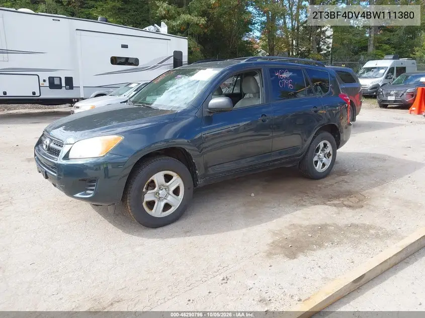 2011 TOYOTA RAV 4 VIN 2T3BF4DV4BW111380 — фото 2