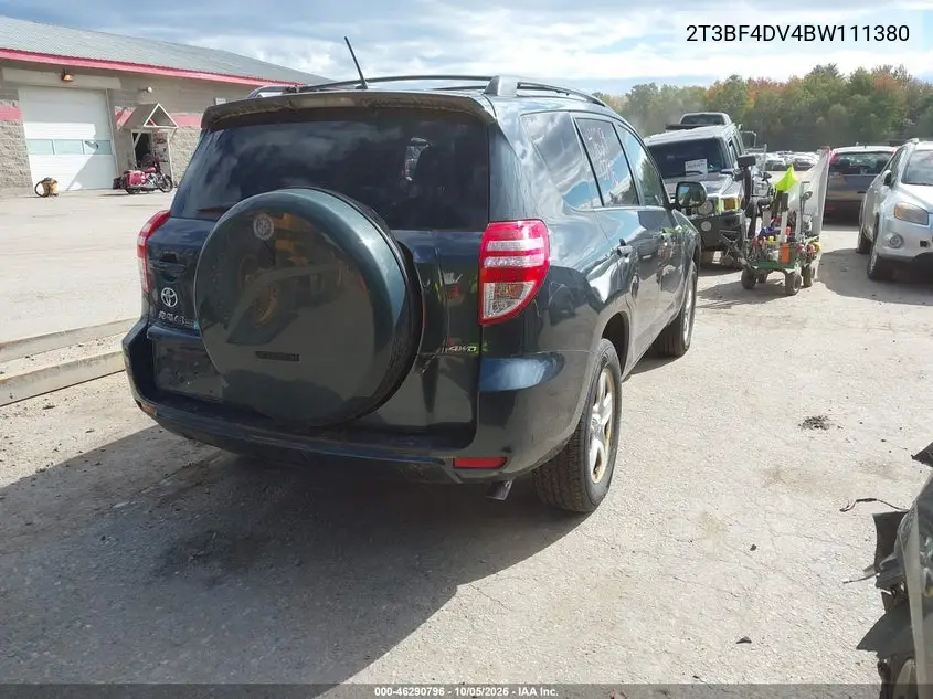 2011 TOYOTA RAV 4 VIN 2T3BF4DV4BW111380 — фото 4