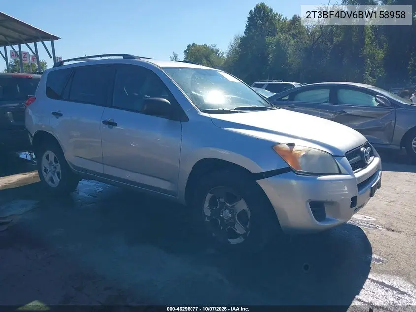 TOYOTA RAV 4 2011, VIN 2T3BF4DV6BW158958