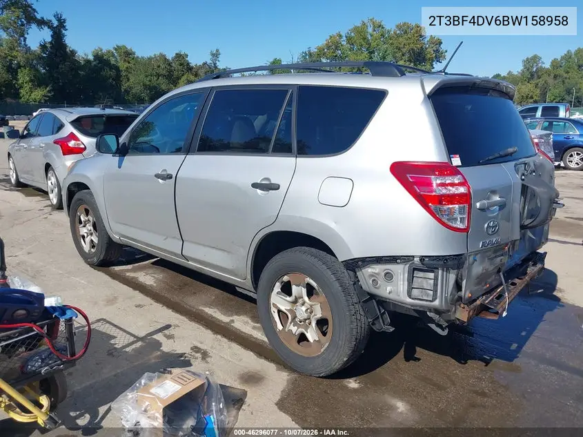 2011 TOYOTA RAV 4 VIN 2T3BF4DV6BW158958 — фото 3