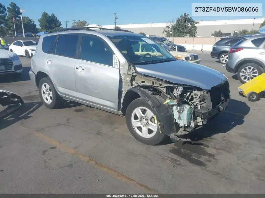 TOYOTA RAV 4 2011, VIN 2T3ZF4DV5BW086066