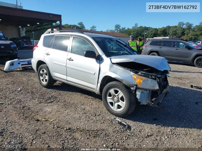 TOYOTA RAV 4 2011, VIN 2T3BF4DV7BW162792