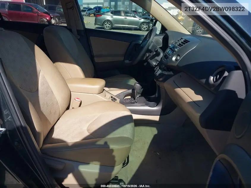 2011 TOYOTA RAV 4 VIN 2T3ZF4DV2BW098322 — фото 5