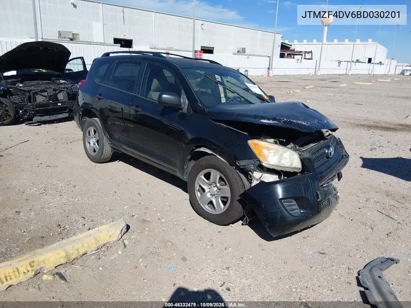 TOYOTA RAV 4 2011, VIN JTMZF4DV6BD030201