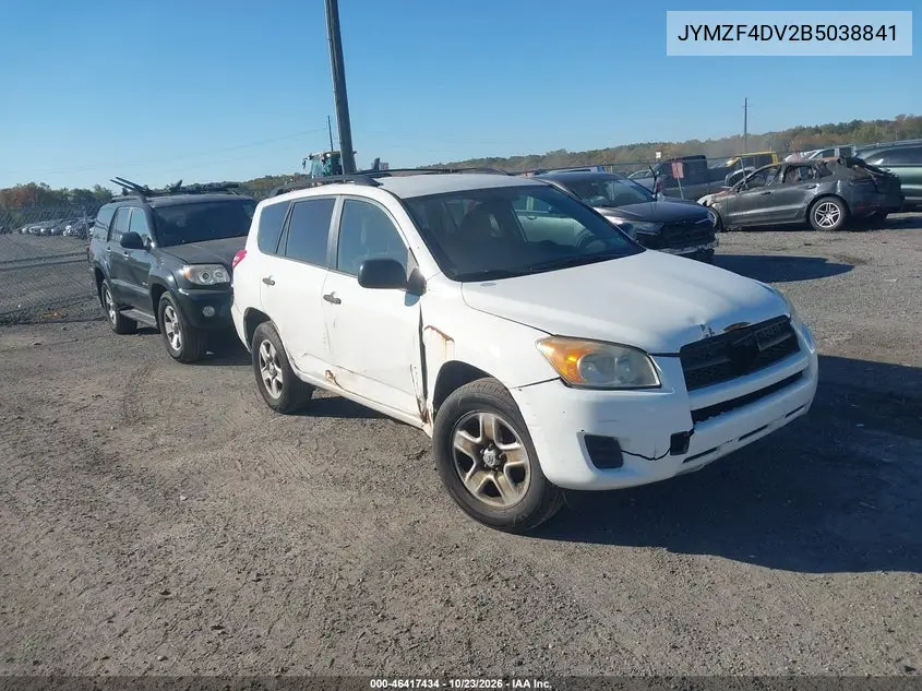 TOYOTA RAV 4 2011, VIN JTMZF4DV2B5038841