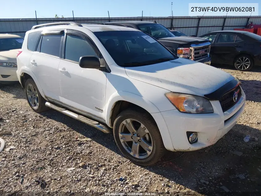 TOYOTA RAV 4 2011, VIN 2T3WF4DV9BW062081