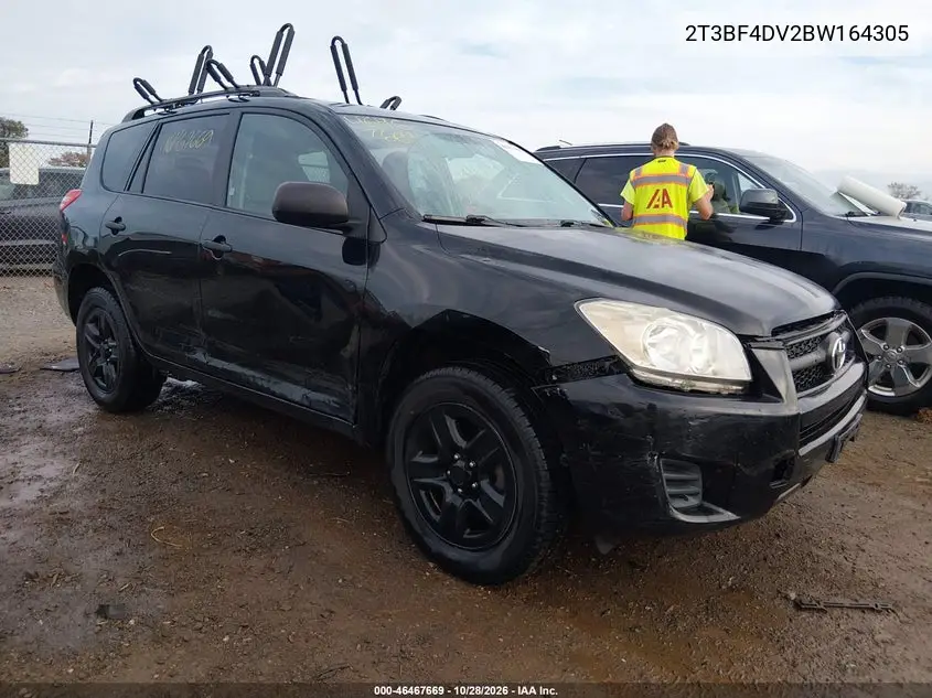 TOYOTA RAV 4 2011, VIN 2T3BF4DV2BW164305