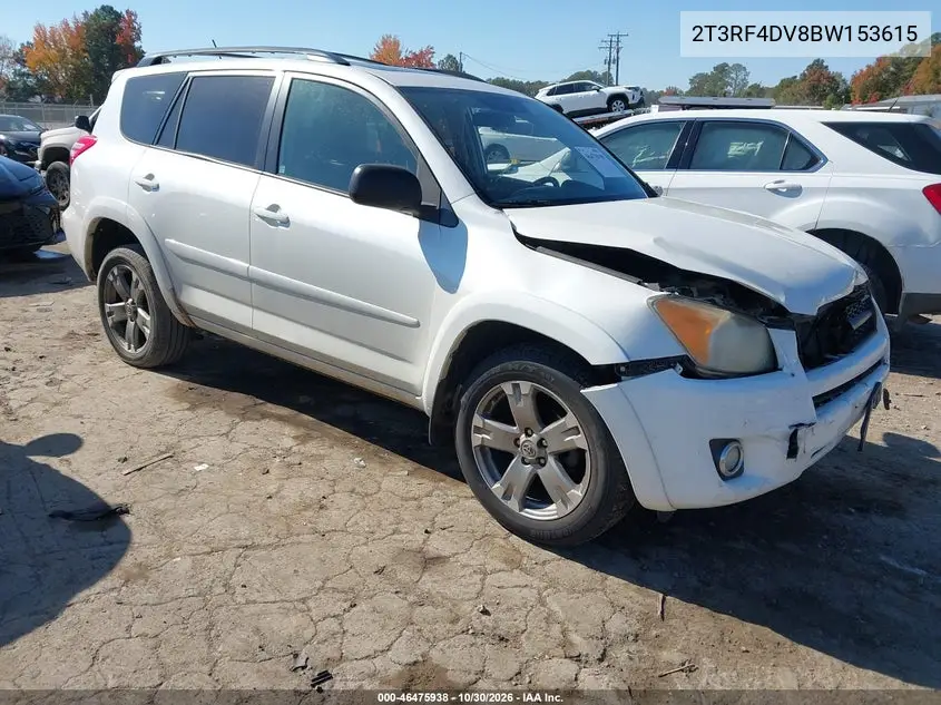 TOYOTA RAV 4 2011, VIN 2T3RF4DV8BW153615