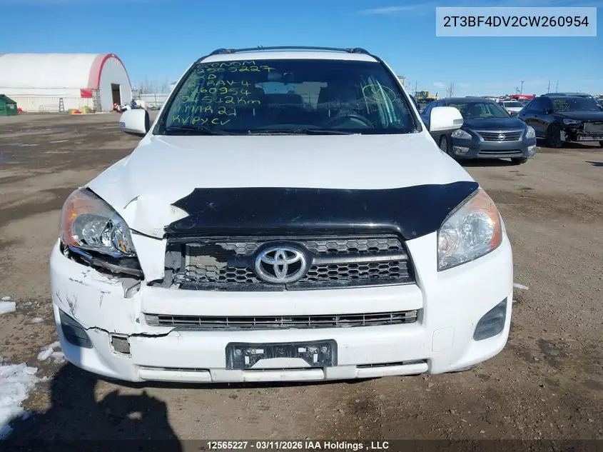 2012 TOYOTA RAV 4 VIN 2T3BF4DV2CW260954 — фото 12