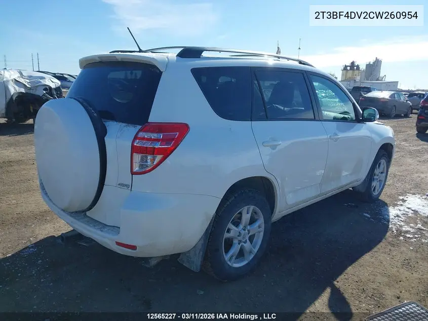 2012 TOYOTA RAV 4 VIN 2T3BF4DV2CW260954 — фото 4