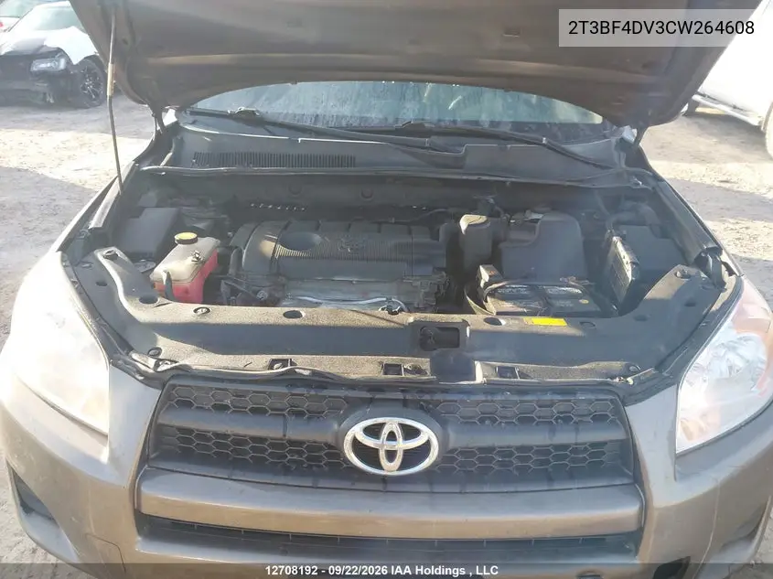 2012 TOYOTA RAV 4 VIN 2T3BF4DV3CW264608 — фото 10