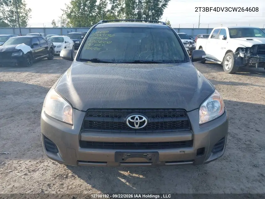 2012 TOYOTA RAV 4 VIN 2T3BF4DV3CW264608 — фото 12