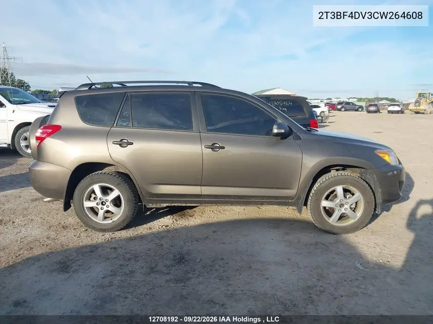 2012 TOYOTA RAV 4 VIN 2T3BF4DV3CW264608 — фото 13