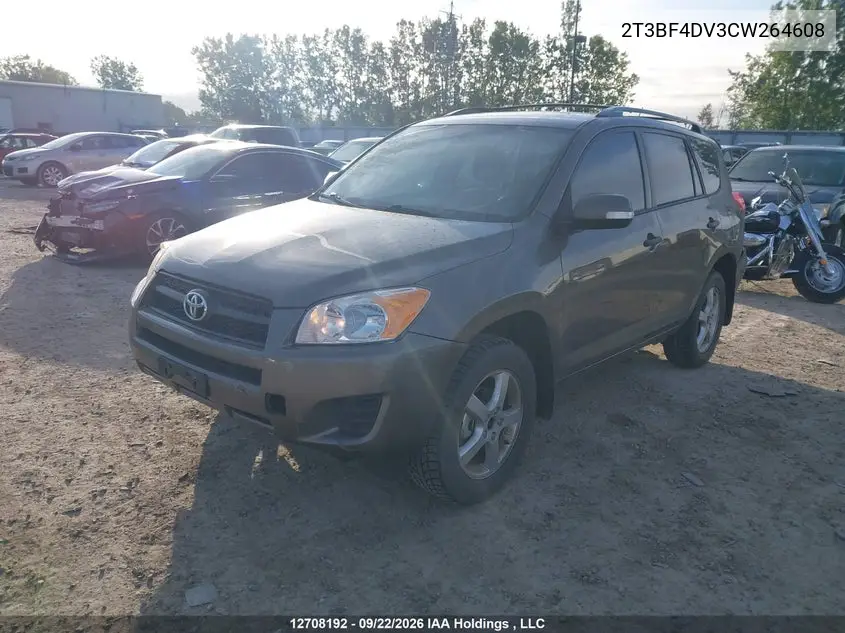 2012 TOYOTA RAV 4 VIN 2T3BF4DV3CW264608 — фото 2