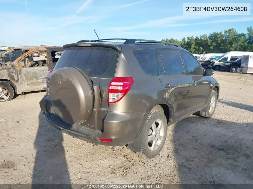 2012 TOYOTA RAV 4 VIN 2T3BF4DV3CW264608 — фото 4