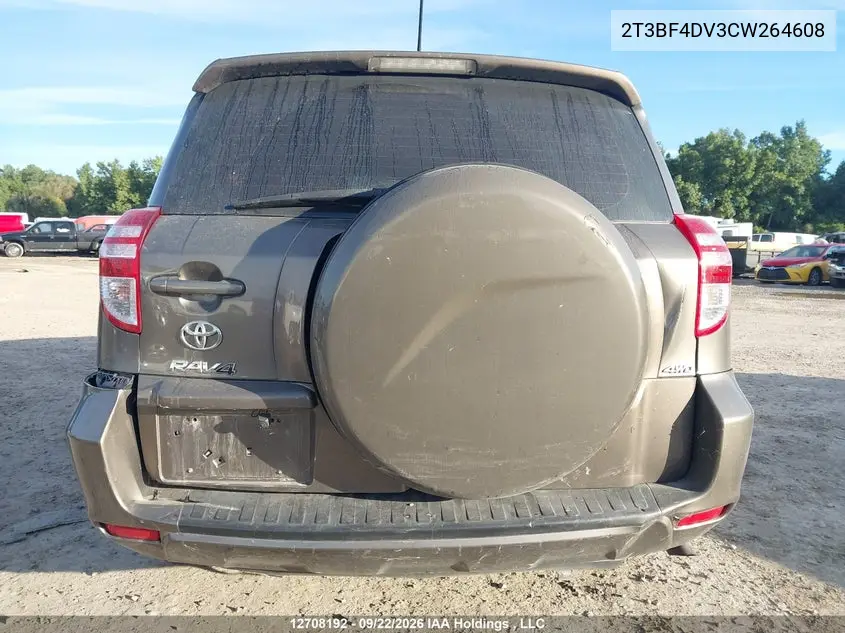 2012 TOYOTA RAV 4 VIN 2T3BF4DV3CW264608 — фото 6