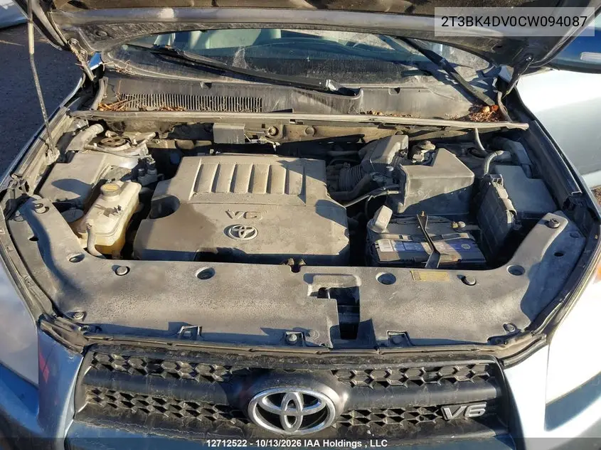 2012 TOYOTA RAV 4 VIN 2T3BK4DV0CW094087 — фото 10