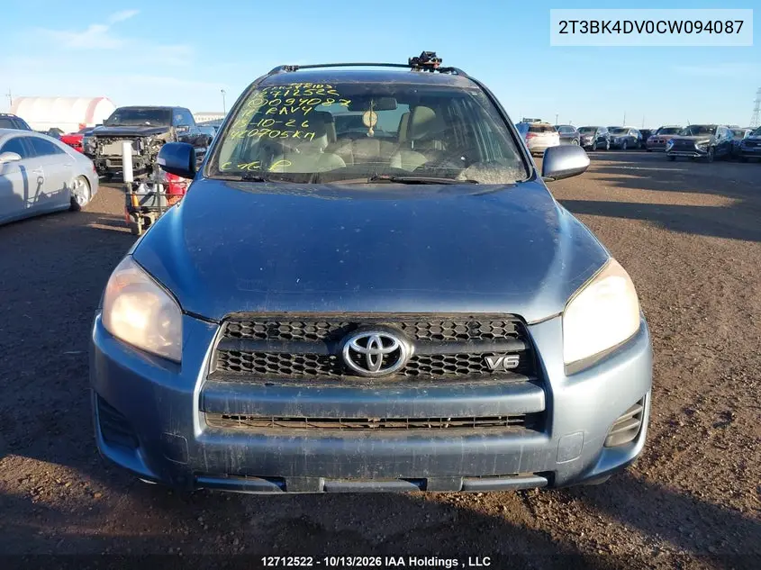 2012 TOYOTA RAV 4 VIN 2T3BK4DV0CW094087 — фото 12